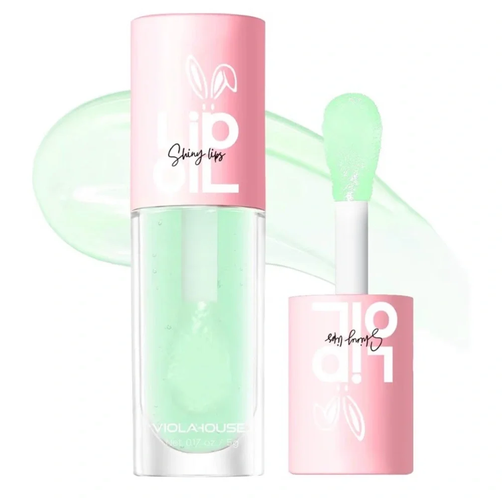 NEW VIOLA HOUSE Lip Oil Moisturizing Lip Gloss Clear Moisturizing Green tea